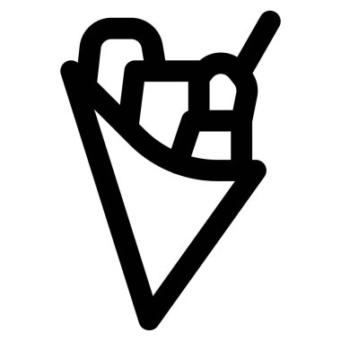 Fried battered baccala served in cone