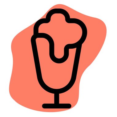 Granita, dripping flavorful sorbet dessert.