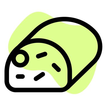 Fresh loaf of italian ciabatta bread with herbs.