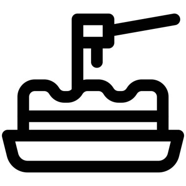 Yummy cheesy lasagna Italian street food.