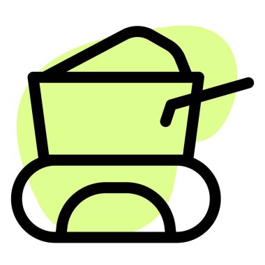 Italian bagna cauda cooked in ceramic pot