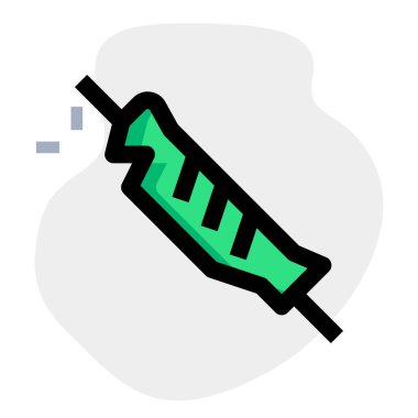 Sarde grigliate, sardine meat grilled on skewer.