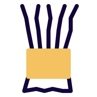 Delicious grissini torinesi crispy breadstick snack.