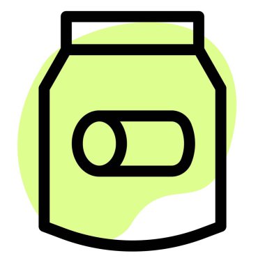 Pasta stored in packaging jar