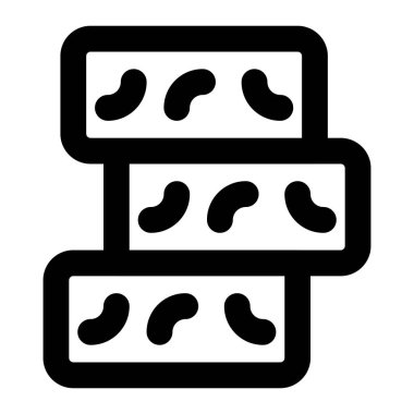 Pile of torrones garnished with nuts