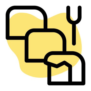 Crispy and dry baccala pieces.