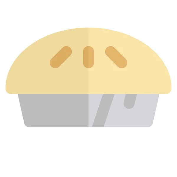 松の実をあしらった人気の栗ケーキ — ストックベクタ
