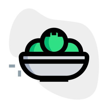 Fried dough outline vector illustration