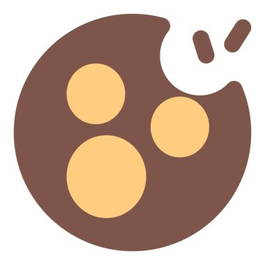 Bitten sweet chocolate chip cookie