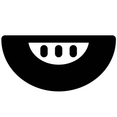 Refreshing watermelon slice served as snack