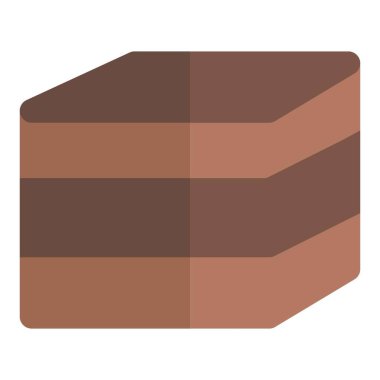 Pieces of fresh chocolaty brownie