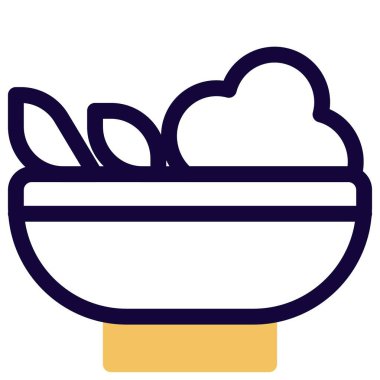 Healthy salad light vector illustration