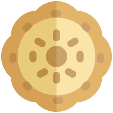 Cookies cake light vector illustration