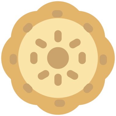 Cookies cake light vector illustration