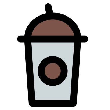 Refreshing milkshake packed in disposable cup