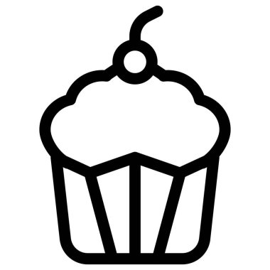 Baked muffin topped with whipped cream