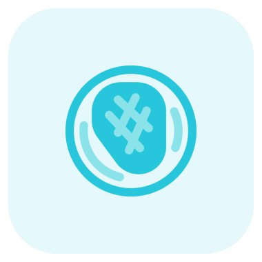 Grilled meat line vector illustration