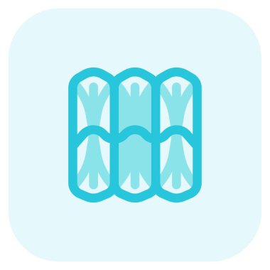 Crispy flautas line vector illustration