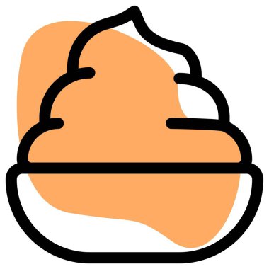 Fresh yogurt dip served for snacks