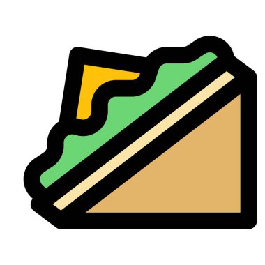 Club sandwich loaded with lettuce and cheese