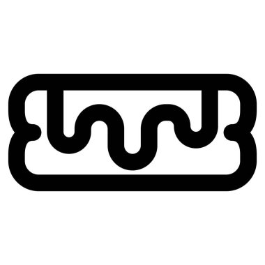 Chocolate coated eclair served as appetizer