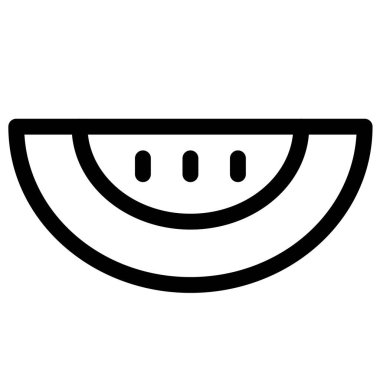 Refreshing watermelon slice served as snack