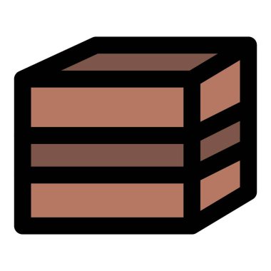 Pieces of fresh chocolaty brownie