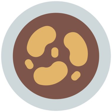 Beans mexican food light vector illustration