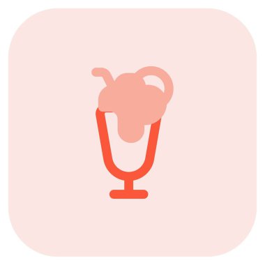 Milkshake garnished with delicious toppings