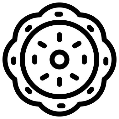 Cookies cake light vector illustration