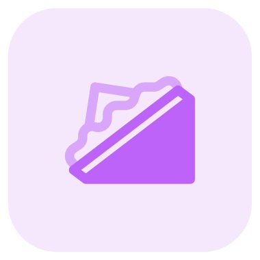 Club sandwich loaded with lettuce and cheese