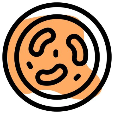 Beans mexican food light vector illustration