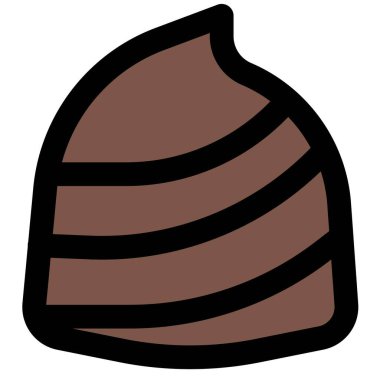 Swirl style smooth yummy chocolate