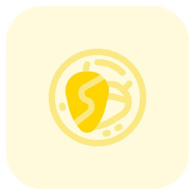 Stuffed chilies with walnut sauce light vector illustration