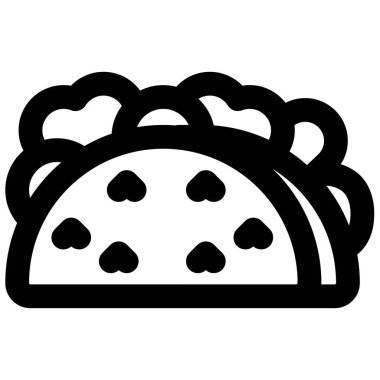 Taco bell chalupa light vector illustration