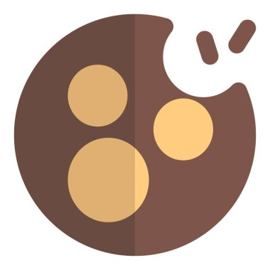 Bitten sweet chocolate chip cookie