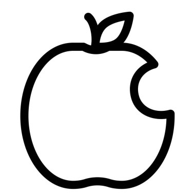 A fiber rich juicy bitten apple.