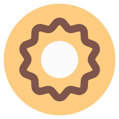 Doughnut coated with chocolaty cream