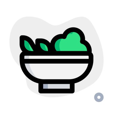 Healthy salad light vector illustration