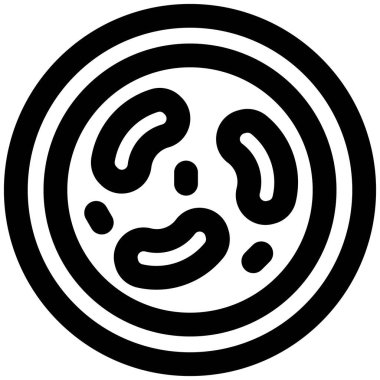 Beans mexican food light vector illustration