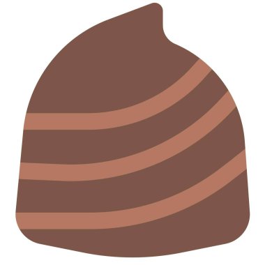 Swirl style smooth yummy chocolate