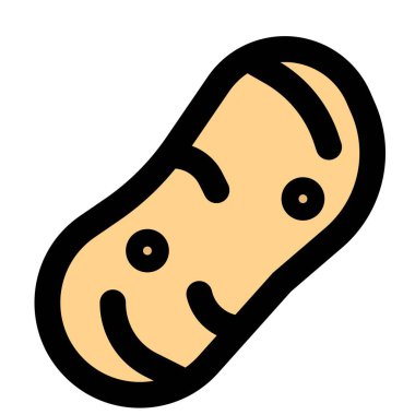 Closeup of raw potato rich in vitamin c.