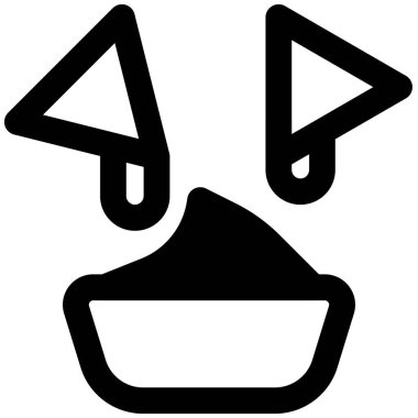 Nachos chips outline vector illustration