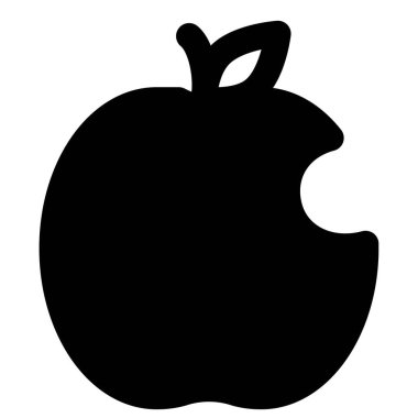 A fiber rich juicy bitten apple.