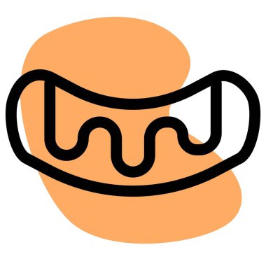 Yummy eclair served cold as dessert