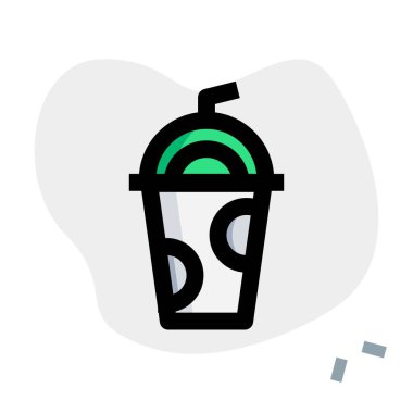 Takeaway milkshake served in disposable