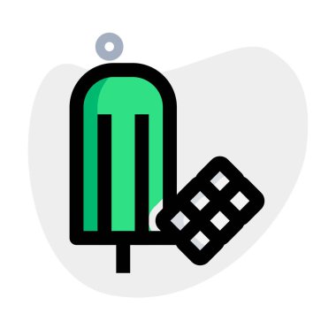 Chocolate flavored frozen ice cream bar