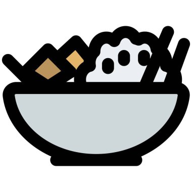 Peruvian stir fry light vector illustration