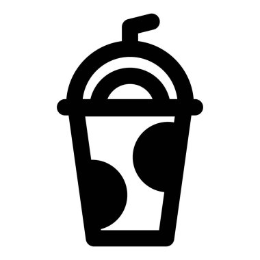 Takeaway milkshake served in disposable