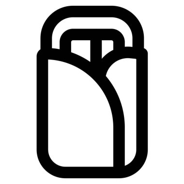 Burrito light vector illustration